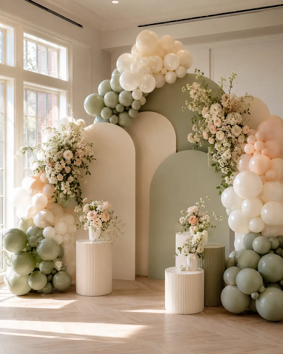 Temporary inspiration image of elegant shower balloon décor